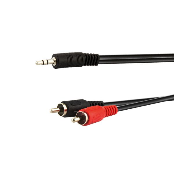 E+P Audio-Anschl.-Kabel B 113/5 2Cinchst.+Klinkenst.3,5St 5,0m