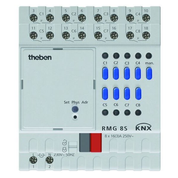 Theben Schaltaktor RMG 8 S KNX Grundmodul MIX2 8fach