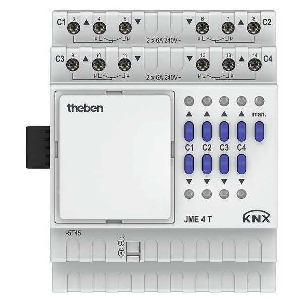 Theben MIX2-Erweiterungsmodul JME 4 T KNX Jalousieaktor 4 Kanal