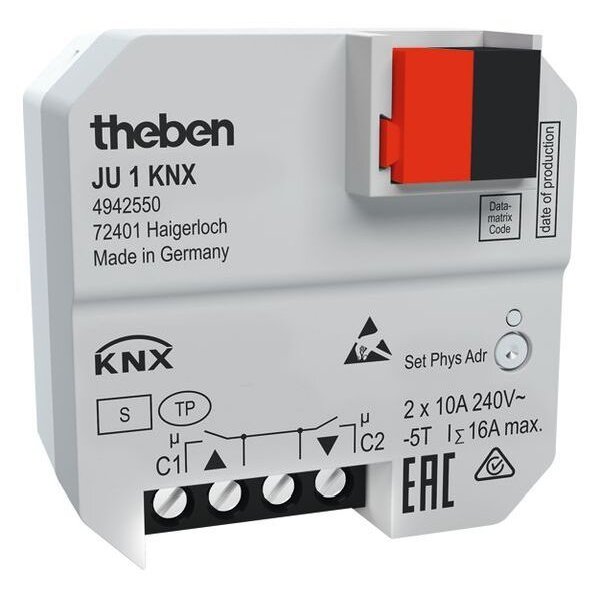 Theben KNX UP-Jalousieaktor JU 1 KNX 1 Kanal