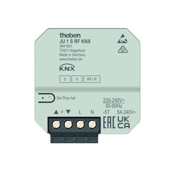 Theben UP-Funk-Jalousieaktor JU 1 S RF KNX