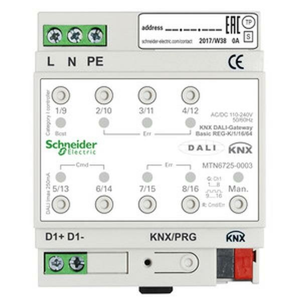 Schneider Electric DALI-Gateway KNX Basic REG-K/1/16/64 1Kanal