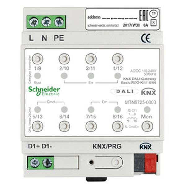 Schneider Electric DALI-Gateway KNX Basic REG-K/1/16/64 1Kanal