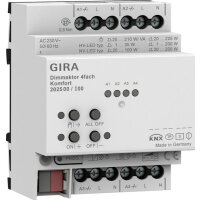 GIRA Dimmaktor 202500 4f REG Kmf KNX Secure