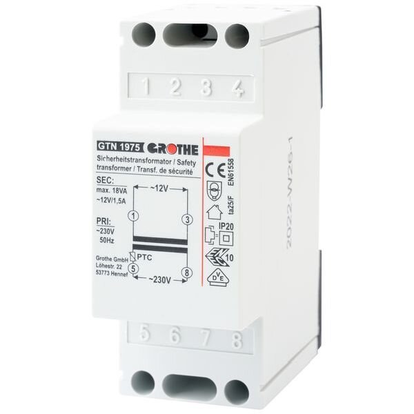 Grothe Sicherheitstransformator GT 1975 12V 1,5A