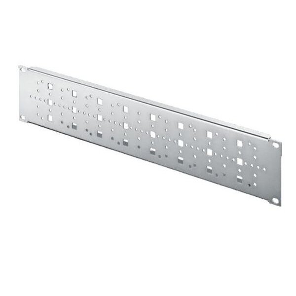 Rittal 19" Montagepanel 2HE mit 25mm-Systemlochung Stahlblech