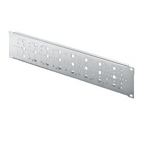 Rittal 19" Montagepanel 2HE mit 25mm-Systemlochung...