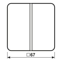 JUNG Tastensatz CD401TSAWW 1fach komplett