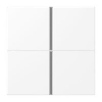 JUNG Tastensatz LS404TSAWWM komplett 4f.