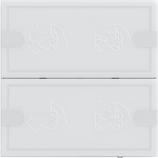 GIRA Tastsensor KNX 4 Komfort 2f TS4 Weiß