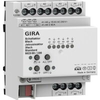 GIRA Schalt-/Jalousieaktor 502300 6f/3f 16 A REG Std KNX...
