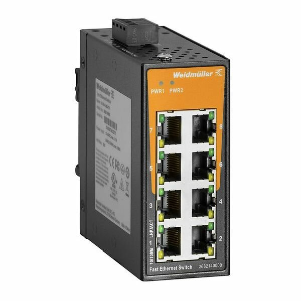 Weidmüller Unmanaged Switches Fast Ethernet IE-SW-EL08-8TX