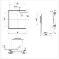 Maico Kleinventilator ECA 150 ipro