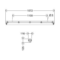 Schuch LED-Feuchtraumwannenleuchte 161/15L60 AUS 46W...