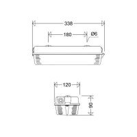 Schuch LED-Feuchtraumwannenleuchte 131 L13