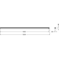 LEDV LED-Feuchtraumleuchte Slim Value 1500 50W/6500K IP65 5500lm