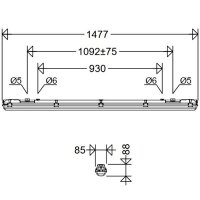 Schuch LED-Feuchtraumwannenleuchte Luxano 167 15L34G2