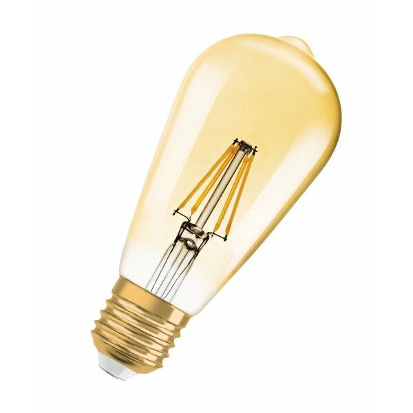 Osram LED-Leuchtmittel 1906 LED ISON 4,5W 825 230V FIL GD E27