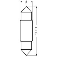 Barthelme Soffitte S7 8x31mm 15V 1,2W