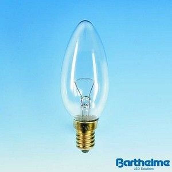 Barthelme Kerzenlampe E14 klar 240V 40W