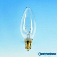 Barthelme Kerzenlampe E14 klar 240V 40W