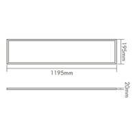 nobile LED-Pendelleuchte LB22 Panel Flat R1S UGR19 40W nw...