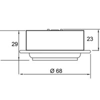 nobile LED-Deckeneinbaustrahler LB22 N 5022 COB nick.-geb. 3,3W ww 188lm