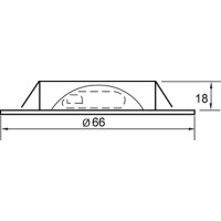 nobile LED-Deckeneinbaustrahler LB22 N 5020 COB weiß 3,3W warmweiß 200lm