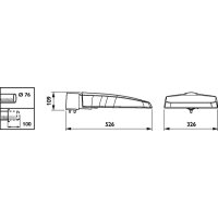 Philips Lighting LED-Mastleuchte BGP307 LED18-4S/740 I...