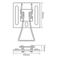 nobile Einbaufeder LB22 für Panel Q28/Q40/R38 PK=2Stck