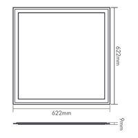 nobile LED-Einbauleuchte LB22 Panel UGR19 ws 28W 840 dim 1-10V 4000lm