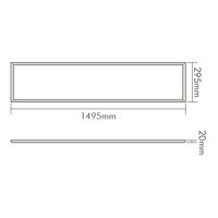 nobile LED-Pendelleuchte LB22 Panel R3SP uplight UGR<19 40W 840 DALI