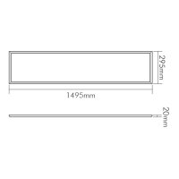 nobile LED-Pendelleuchte LB22 Panel R3ST uplight UGR<19 40W 840 DALI