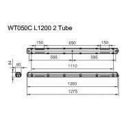 Philips Lighting FR-Leergehäuse WT050C 2xTLED L1200