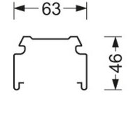 Regiolux Tragschiene SDT 58/II 5x2,5 qmm weiss