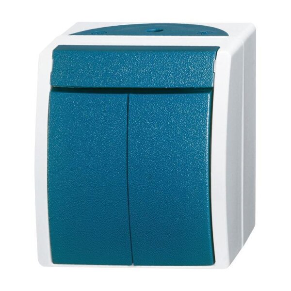 Busch-Jaeger Serienschalter 2601/5 W-53 ocean 10A 1polig gr/blgr