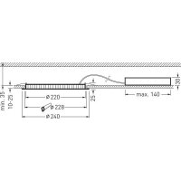 Trilux LED-Deckeneinbaustrahler LB22 Aviella C07 OA...