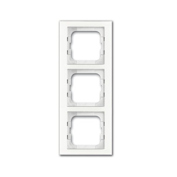 Busch-Jaeger Rahmen 1723-280 3fach weißes Glas 2CKA001754A4439