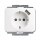 Busch-Jaeger USB-Steckdose SCHUKO 20 EUCBUSB-24G studioweiß