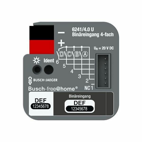 Busch-Jaeger UP-Binäreingang 6241/4.0 U 4fach 2CKA006220A0005