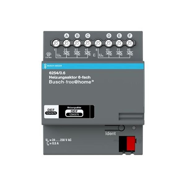 Busch-Jaeger Heizungsaktor 6254/0.6 6fach REG
