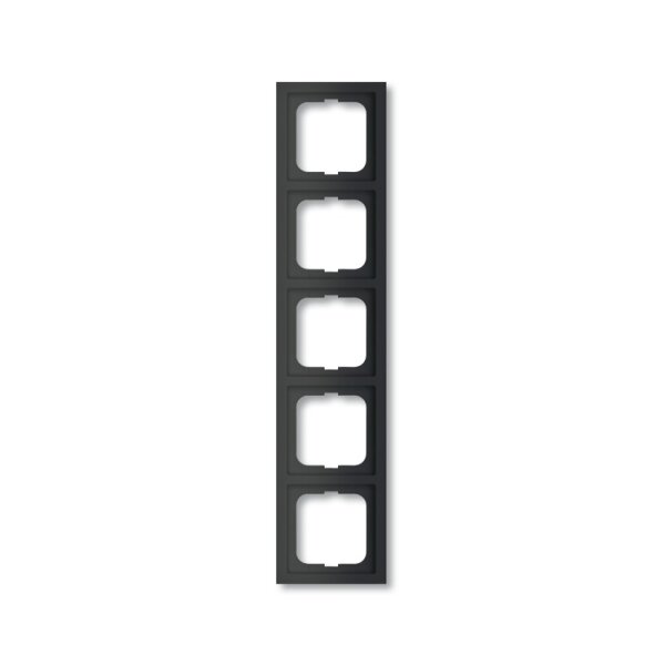 Busch-Jaeger Rahmen 1725-885K 5fach schwarz matt 2CKA001754A4423
