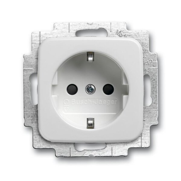 Busch-Jaeger Steckdoseneinsatz SCHUKO 20 EUCBLI-214 alpinweiß