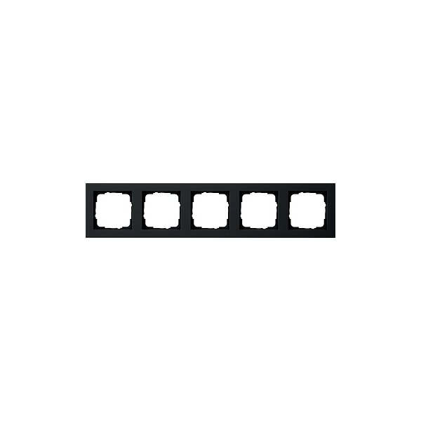 GIRA Abdeckrahmen 021509 5 fach E2 schwarz