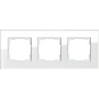 GIRA Rahmen 021312 3fach Esprit Glas weiss