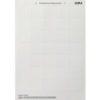 GIRA Beschriftungsbogen 108900 38x36 mm