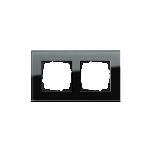 Gira 021205 Rahmen Esprit 2 fach Glas schwarz 