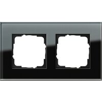 GIRA Rahmen 021205 2fach Esprit Glas schwarz