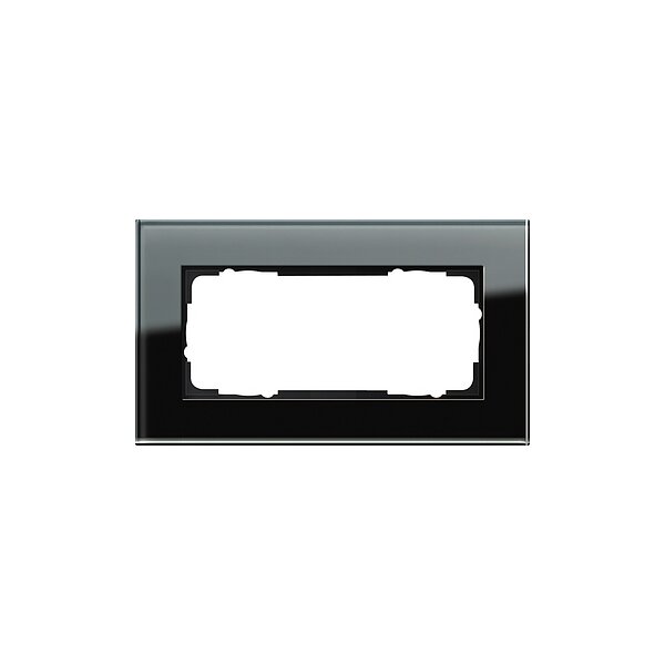 GIRA Rahmen 100205 2fach o.M. Esprit Glas schwarz