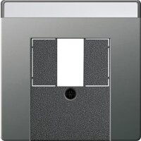 GIRA Abdeckung 0876600 BSF TAE USB System 55 Edelstahl